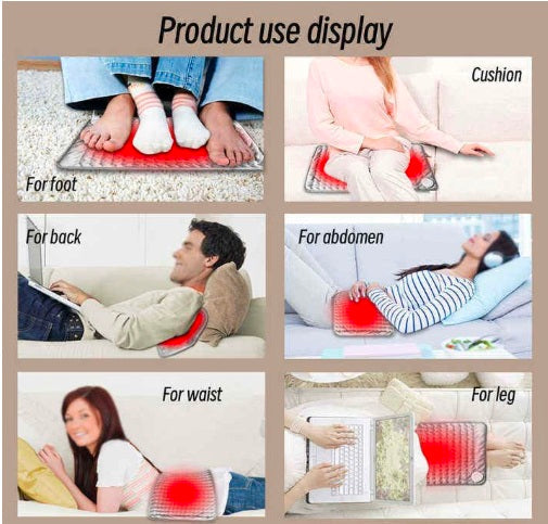 Electric Heating Pad with Adjustable Heat & Timer – Portable Body Heating Pad